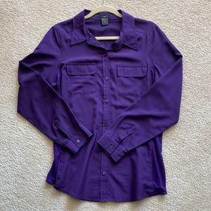 Ann Taylor blouse.  Deep purple.  Size 10